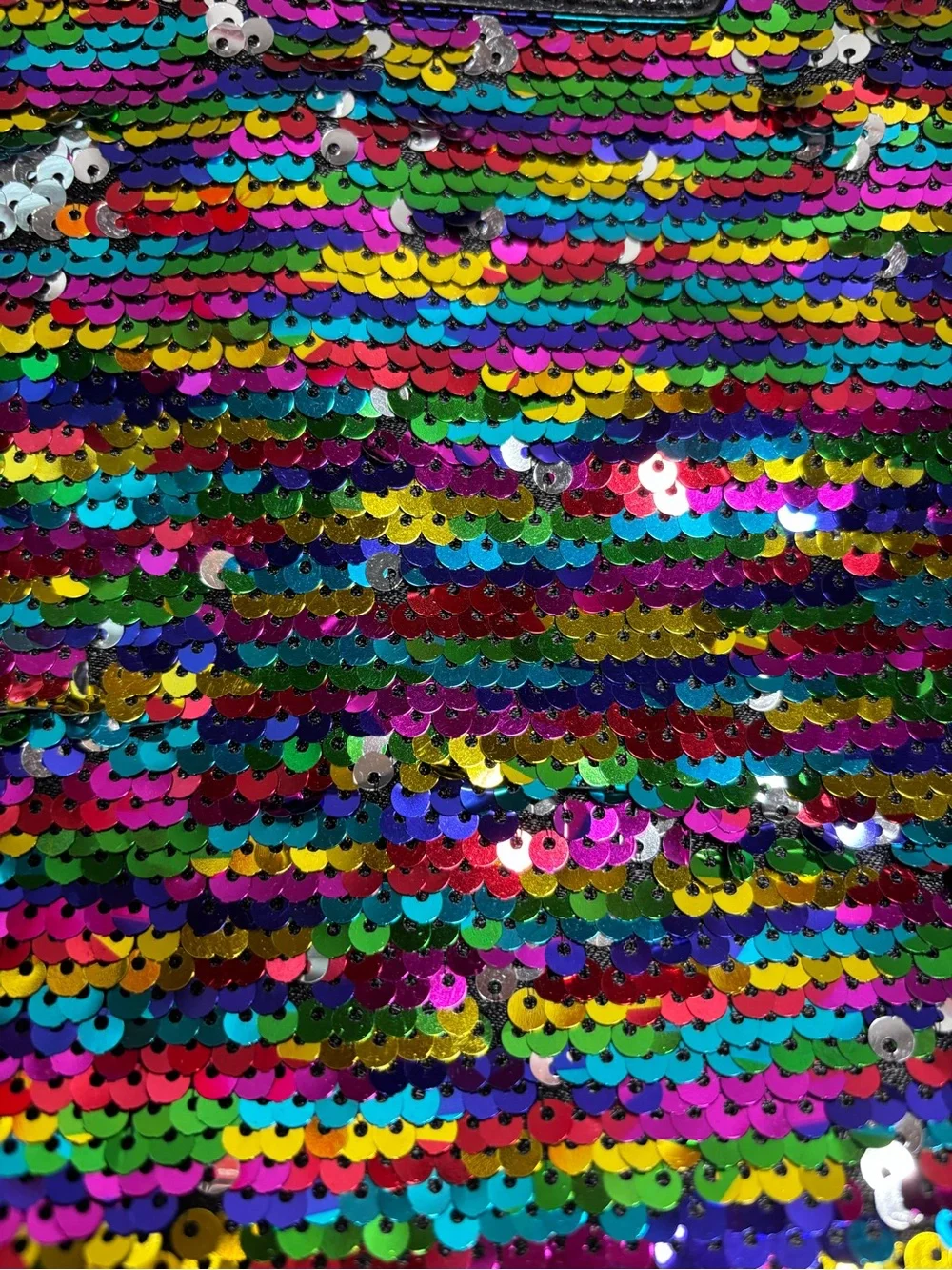 Victoria’s Secret Colorful Sequin Sparkle Wristlet Clutch Purse Cosmetic Bag
